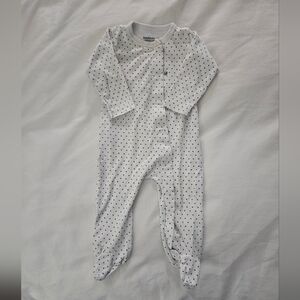 Sammy+Nat blue dot footie